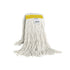 Globe Cot-Pro Narrow Band Wet Cut End Mop, 24 oz, Cotton, Yellow/White