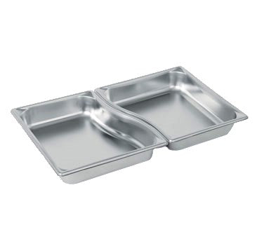 Vollrath Super Pan Half Size Wild Shape Food Pan, 22 Gauge Stainless Steel