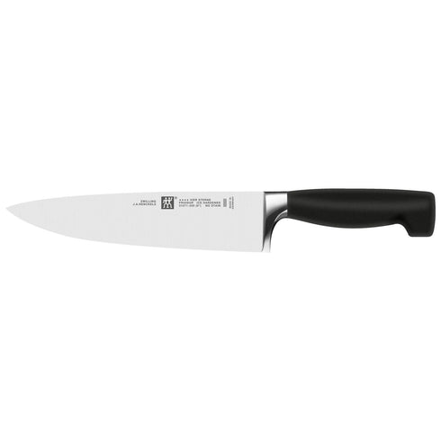 Zwilling Four Star Chef Knife, 8", Black
