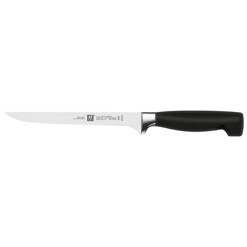 Zwilling Four Star Filleting Knife, 7", Black