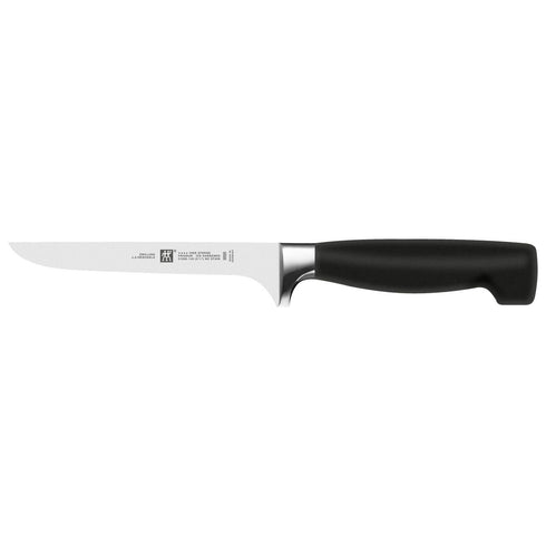 Zwilling Four Star Boning Knife, 5.5", Black