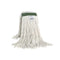 Globe Cot-Pro Narrow Band Wet Cut End Mop, 32 oz, Cotton, Green/White
