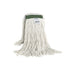 Globe Cot-Pro Narrow Band Wet Cut End Mop, 32 oz, Cotton, Green/White