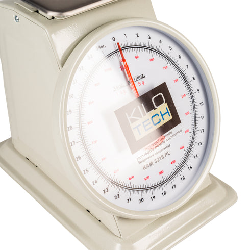 Kilotech KAM 3218PL Mechanical Dial Scale with Platform, 1 kg
