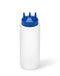 Vollrath | Traex Tri Tip Bouteille à pression souple à large goulot, 32 oz, transparent/bleu