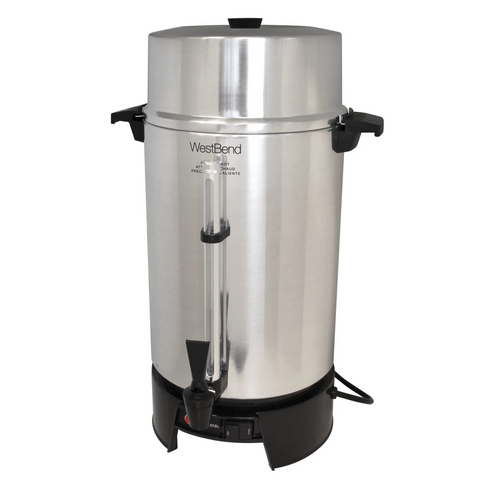 West Bend 33600 Coffee Urn, 100 Cup, Aluminum