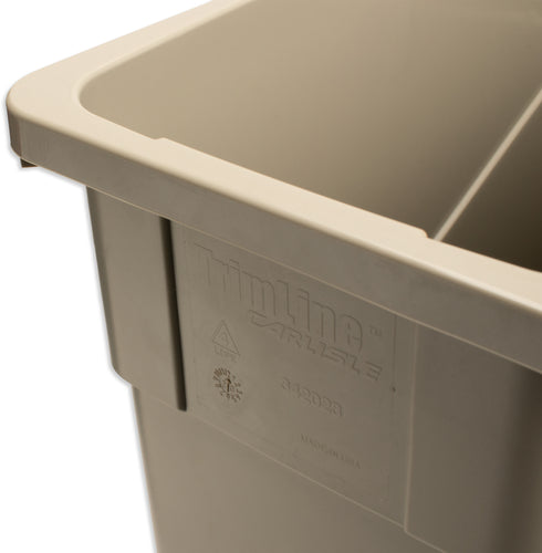 Carlisle TrimLine 23 Gallon Rectangle Waste Container