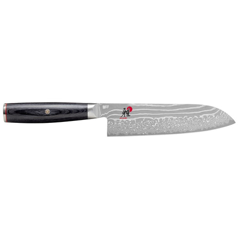 Zwilling Miyabi 5000 FC-D Santoku Knife, 7", Pakka Black