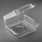 Éco-Emballage | Contenant à charcuterie à clapet à charnière, 8" x 8", transparent (paquet de 200)