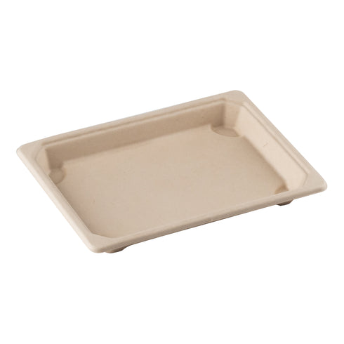 Eco Gardien | Petit plateau rectangulaire pour sushi, 7,25" x 5", canne à sucre (paquet de 800)