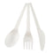 Eco Guardian Compostable Wrapped Cutlery Set, White CPLA (250-pack)
