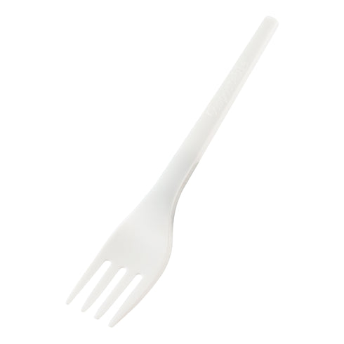 Eco Gardien | Fourchette emballée compostable, 6,5 po, CPLA blanc (paquet de 750)