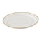 Eco Guardian Compostable Oval Plate, 12.5", Gold Trim (48-pack)