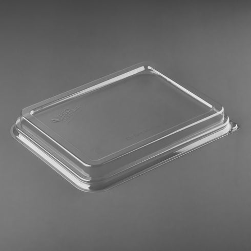 Eco Guardian Rectangular Tray PET Lid for 22 oz and 32 oz, Clear (300-pack)