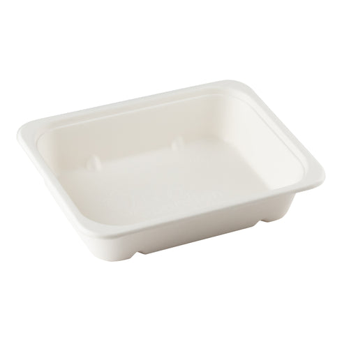 Eco Gardien | Plateau rectangulaire, 32 oz, 8,5" x 6,5" x 2", canne à sucre (paquet de 300)
