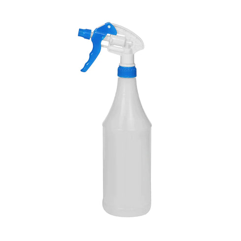 Globe Spray Bottle with Graduations, 32 oz, Translucent/Blue