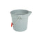 Globe Easy Pour Pail, 11 qt, Grey