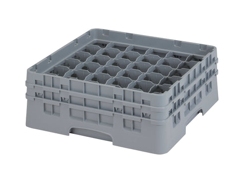 Cambro | Support à verre Camrack, 36 compartiments, gris