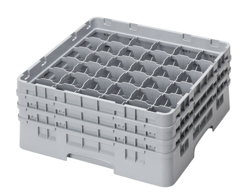 Cambro | Support à verre Camrack, 36 compartiments, gris