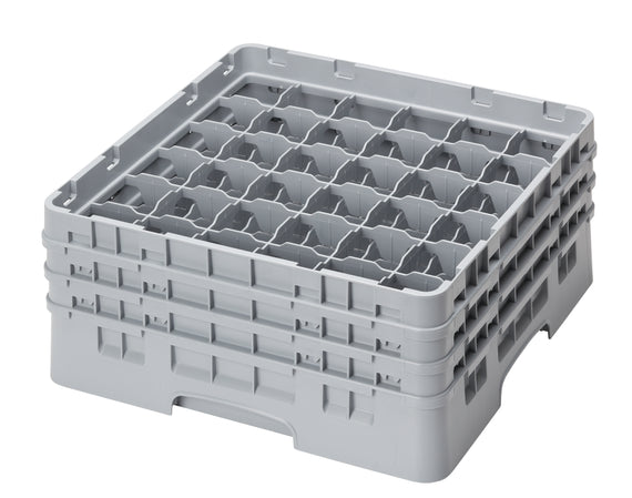 Cambro | Support à verre Camrack, 36 compartiments, gris