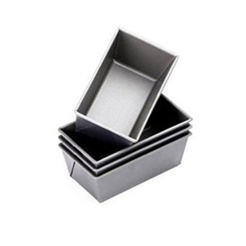 Chicago métallisé | Mini moule à pain Commercial II, 5 3/4" x 3 1/4" x 2 1/4", acier aluminium émaillé (paquet de 4)