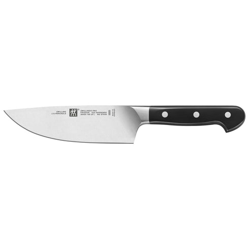 Zwilling Pro Wide Blade Chef Knife, 6", Black
