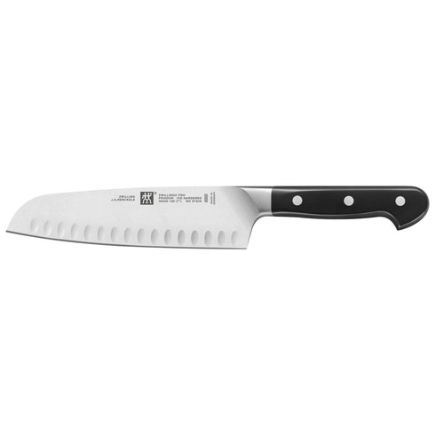 Zwilling Pro Santoku, Granton Edge, Black