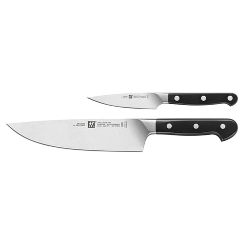 Zwilling Pro 2 Piece Knife Set, Black