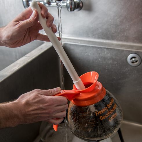 Carlisle Sparta 16" Coffee Decanter Brush with Soft Polyester Bristles