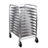 SignatureWares 10 Shelf Bun Pan Rack, Half Height, Aluminum