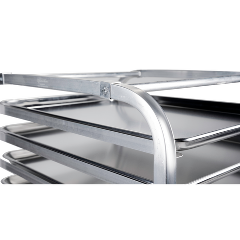 SignatureWares 10 Shelf Bun Pan Rack, Half Height, Aluminum