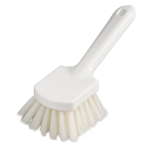 Charles | Brosse à récurer utilitaire Sparta à manche courbé de 8 po x 3 po avec poils rigides en polyester
