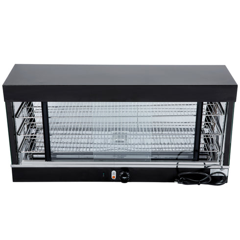 Vollrath 40735 Cayenne Heated Display Case, Angled Front, Front and Back Access, 120 V, 48"