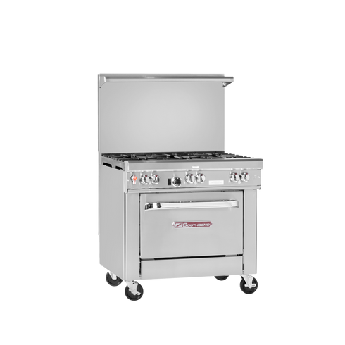 Southbend X-4361D Ultimate Series 36" Range, 6 Open Standard Burners, Standard Oven, FINAL SALE