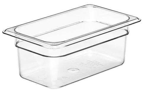 Cambro | Bac gastronome Camwear de taille 1/4, transparent