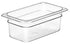 Cambro | Bac gastronome Camwear de taille 1/4, transparent