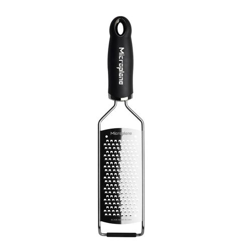 Microplane Gourmet Series Coarse Grater, Black Handle