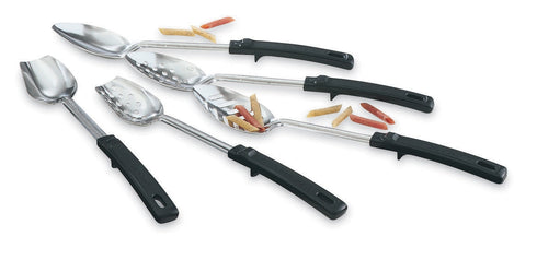 Vollrath | Cuillère à badigeonner perforée Grip N Serv, acier inoxydable/poignée noire