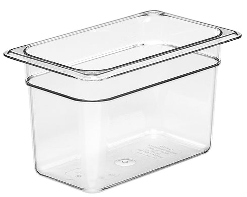 Cambro | Bac gastronome Camwear de taille 1/4, transparent