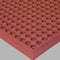 Mul-T-Mat Narrow Bevel Heavy Duty Drainage Floor Mat, 3' x 5', Red Rubber