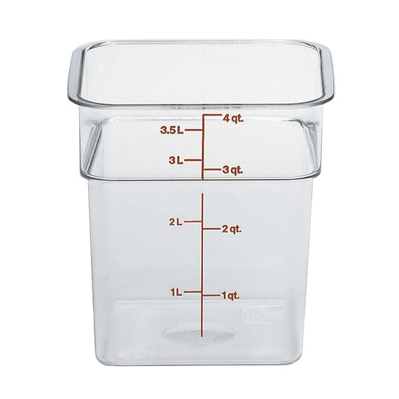 Cambro CamSquare Food Storage Container, Clear