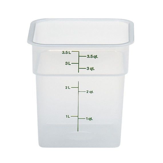 Cambro CamSquare Food Storage Container, Translucent
