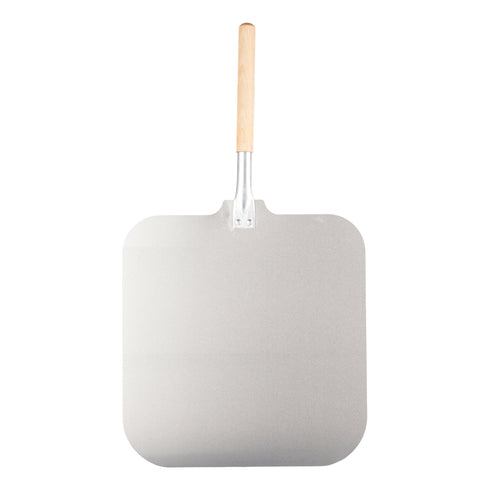 Articles de signature | Pelle à pizza, lame 16" x 16", manche 12", aluminium/bois