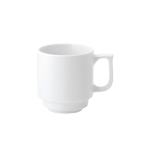 Solutions Vaisselle | Tasse empilable blanc pur, 10 oz (paquet de 24)