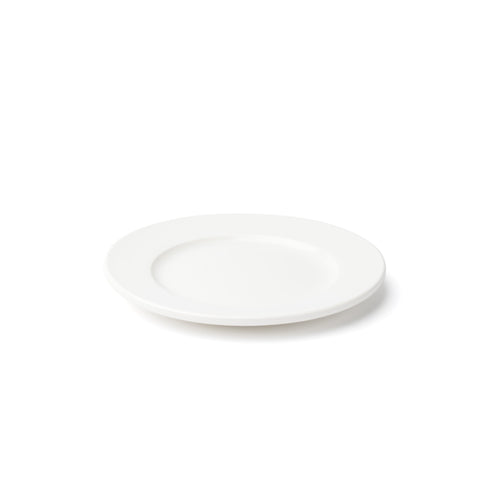Browne Foundation Round Wide Rim Plate, 6.5", White (36-pack)