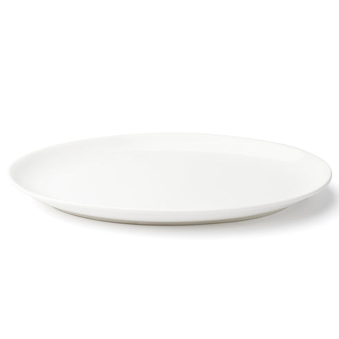 Browne / Assiette ovale "coupe" modèle Foundation, 12" x 8", blanc, (paquet de 12)