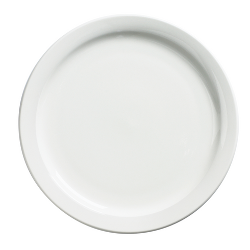 Browne Palm Dessert Plate, 7.5", White (36-pack)