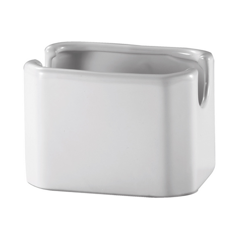 Browne | Support pour sachets de sucre, céramique, blanc