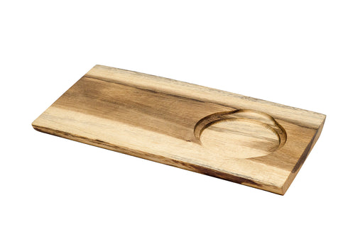 Browne Serving Board with Single Insert, Reversible, 11.8" x 6.7", Acacia, FINAL SALE