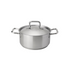 Browne Elements Stock Pot with Lid, Stainless Steel